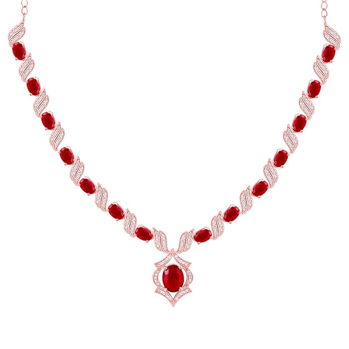 Silver Rose Gold Pretty Woman Necklace