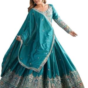 Women’s Semi Stitched Lehenga Choli Set With Unstitched Blouse And Designer Dupatta For Wedding, Party, Festival, Family Function Or Special Occasion