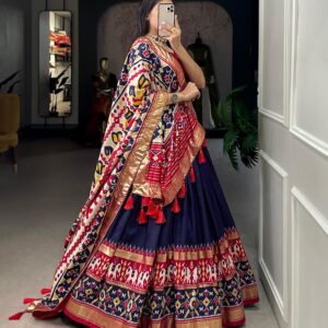 Elegant Tusser Silk Lehenga Choli for Women | Lehenga with Dupatta | Unstiched blouse Festive & Ethnic Set